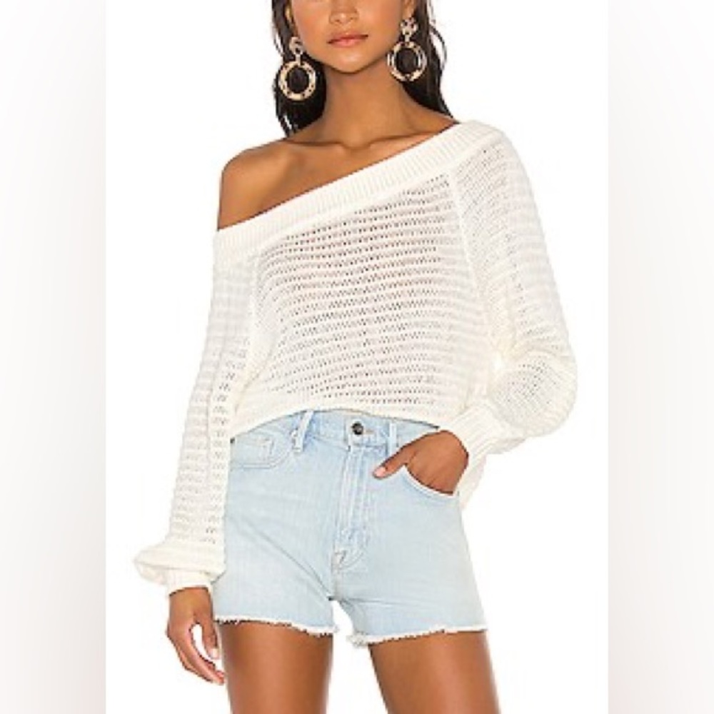 L’academie off shoulder sweater